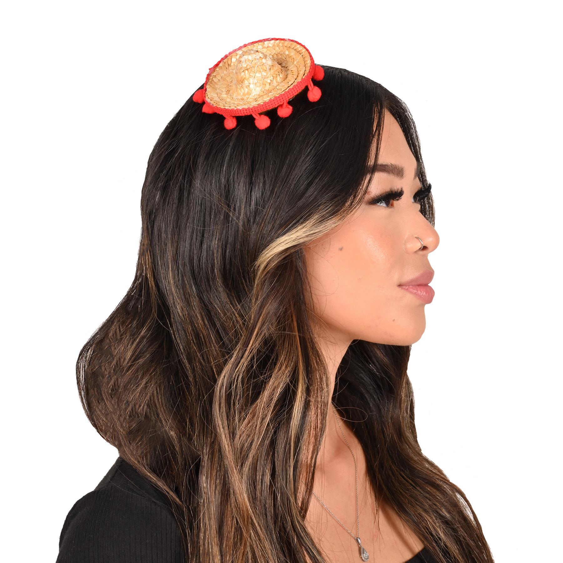 12 Pack Beistle Fiesta Sombrero Hair Clips - Colorful Party Hair Accessories for Cinco de Mayo, Mexican Fiesta, Themed Parties & Costumes