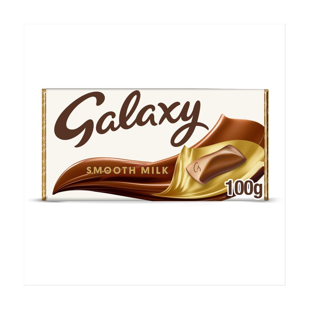 Premium Galaxy Smooth Milk Chocolate Bar 100g (3-Pack) - Rich Creamy Chocolate for Gifting, Baking & Snacking