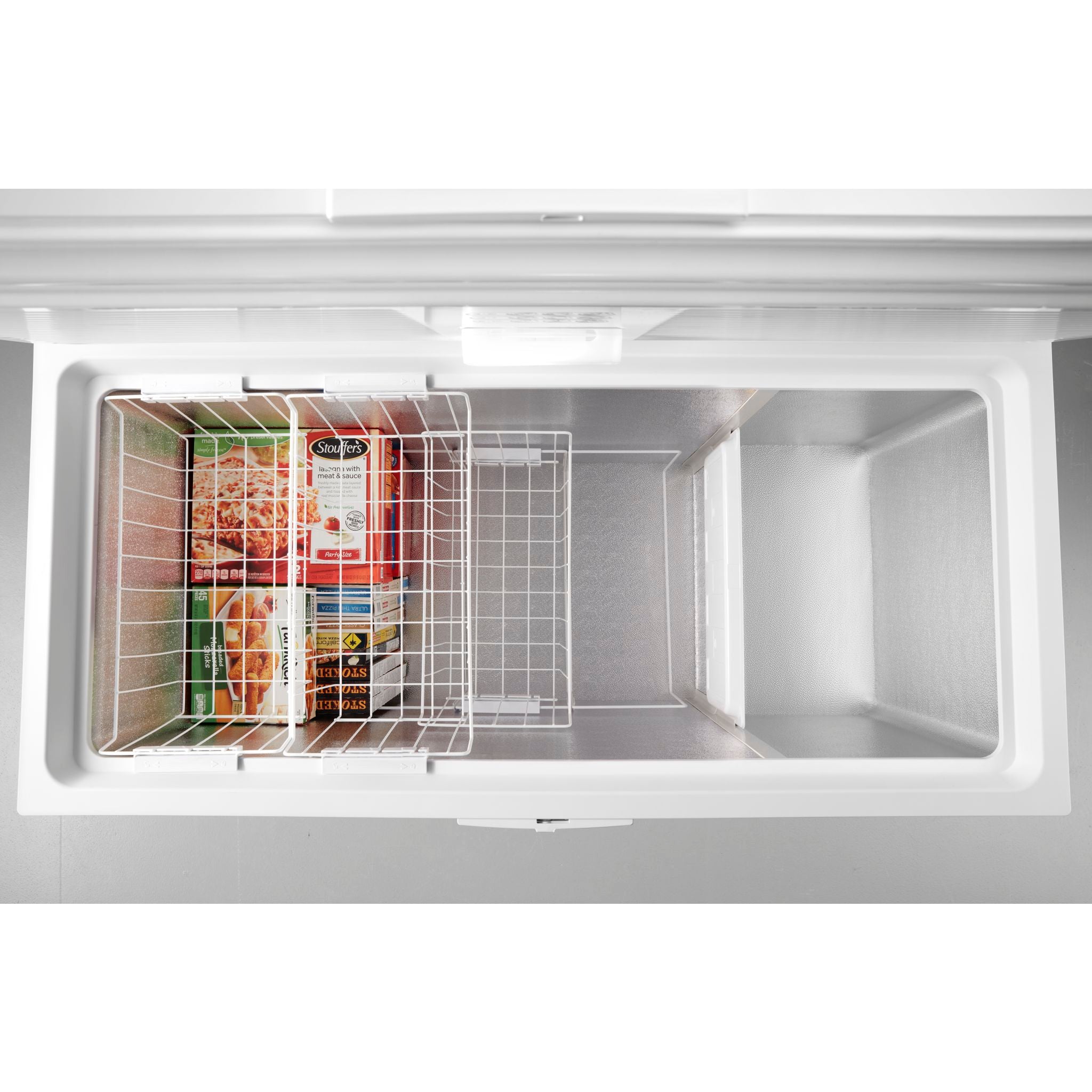 Whirlpool 5.2 Cu. Ft. Chest Freezer (WZC5216LW) - Energy Efficient White Deep Freezer for Home, Garage & Basement Storage - Perfect for Frozen Food, Meat & Bulk Groceries