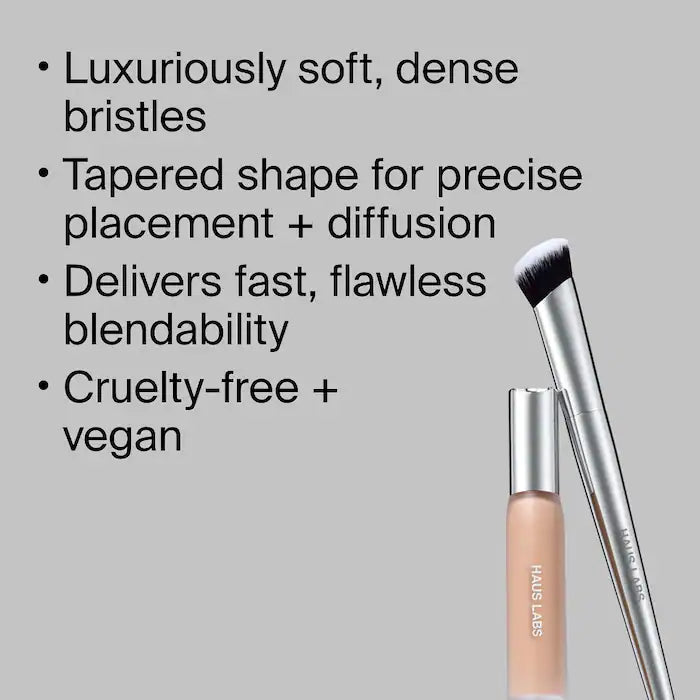 Haus Labs by Lady Gaga Concealer Brush - Professional Makeup Brush for Flawless Coverage, Blending & Contouring - Perfect for Everyday Use & Special Occasions