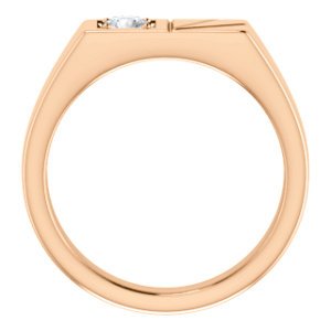 14KT Gold 1/3 CT Diamond Solitaire Ring for Men - Classic Prong Set Engagement Wedding Band - Perfect for Proposals, Anniversaries & Special Occasions