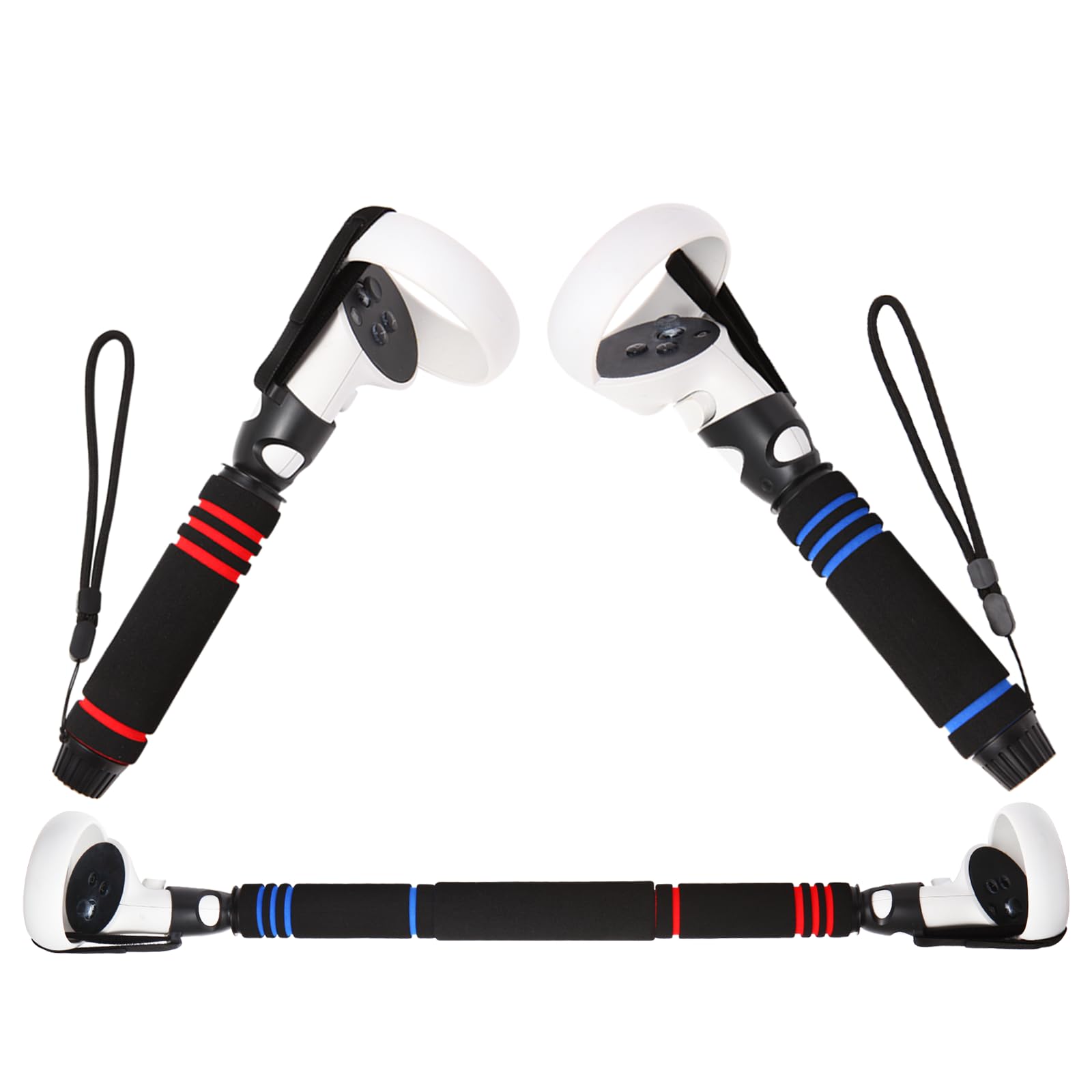 Oculus Quest 2 VR Handles & Accessories - Long Arm Grips for Gorilla Tag, Beat Saber, Golf Club & Baseball Games | Enhanced Grip for Meta Quest 2 VR Gaming | Perfect for Action-Packed VR Sports & Adventure Games