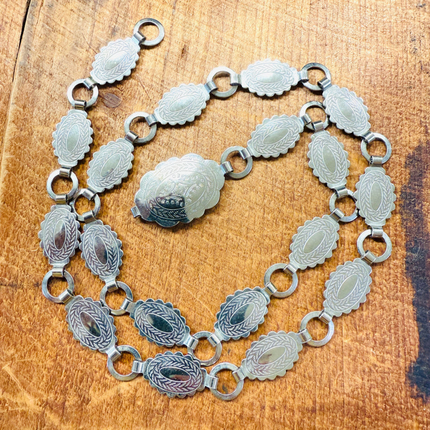 Vintage Western Concho Belt for Women & Men - Authentic Costume Silver Solver Buckle - Perfect for Cowboy, Cowgirl, Rodeo & Halloween Costume Accessories