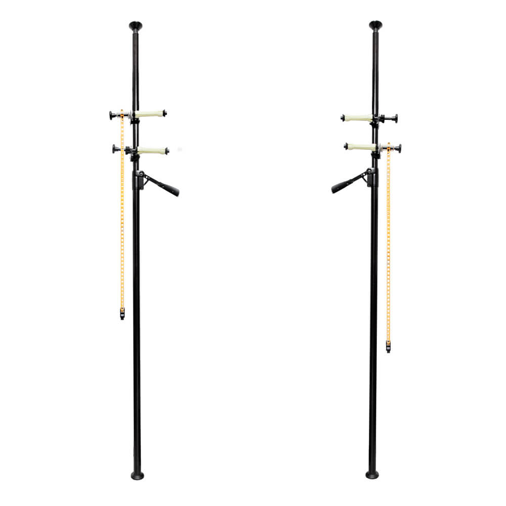 Professional Autopole Set with 2 Pairs of Expansion Drive Shafts & 2 Pairs of Background Hooks - Perfect for Photography Studios, Video Production, and Backdrop Support