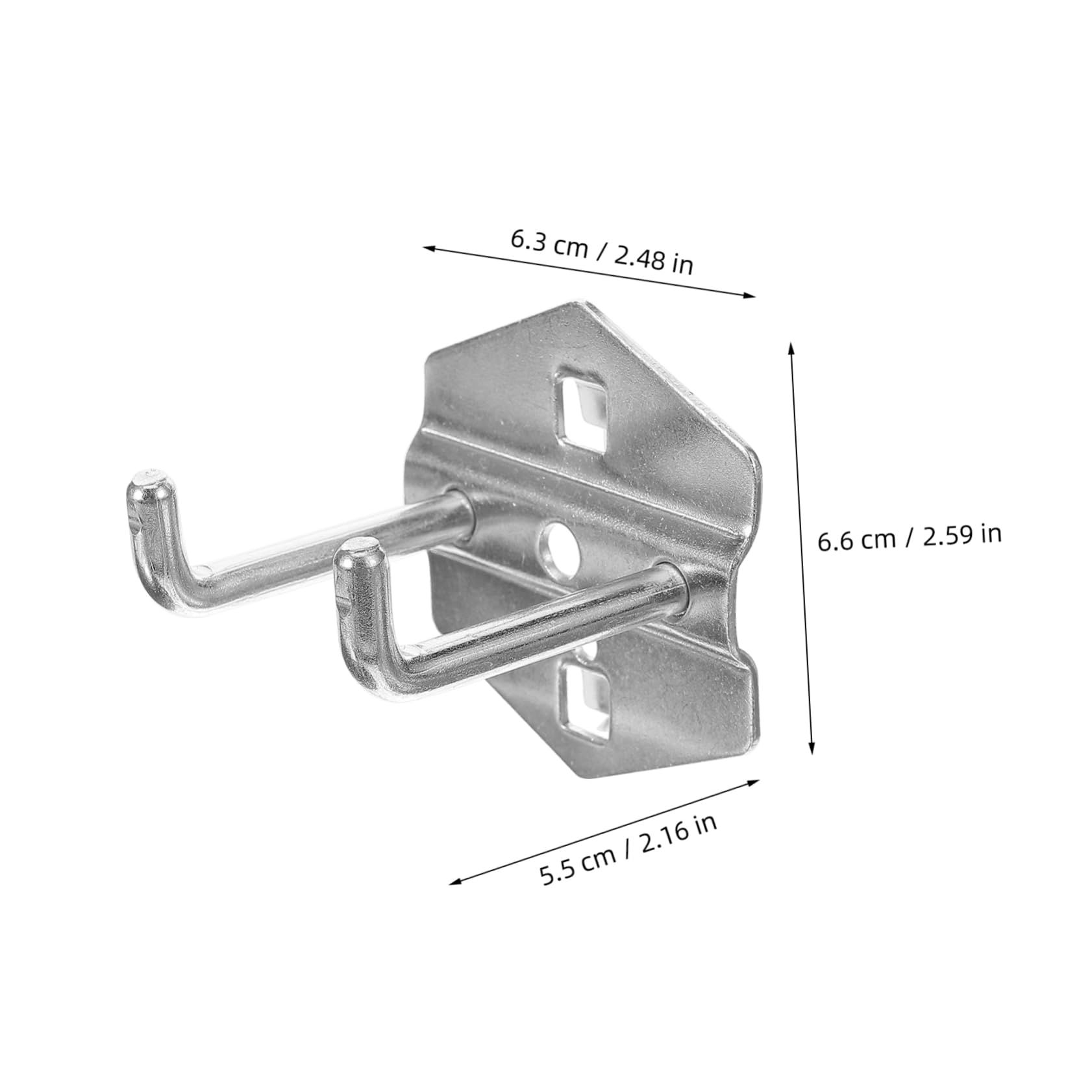 Angoily 5-Pack Metal Storage Hooks - Heavy Duty Wall Hanging Hooks for Home, Garage & Workshop Organization - Perfect for Hanging Tools, Keys, Coats & More