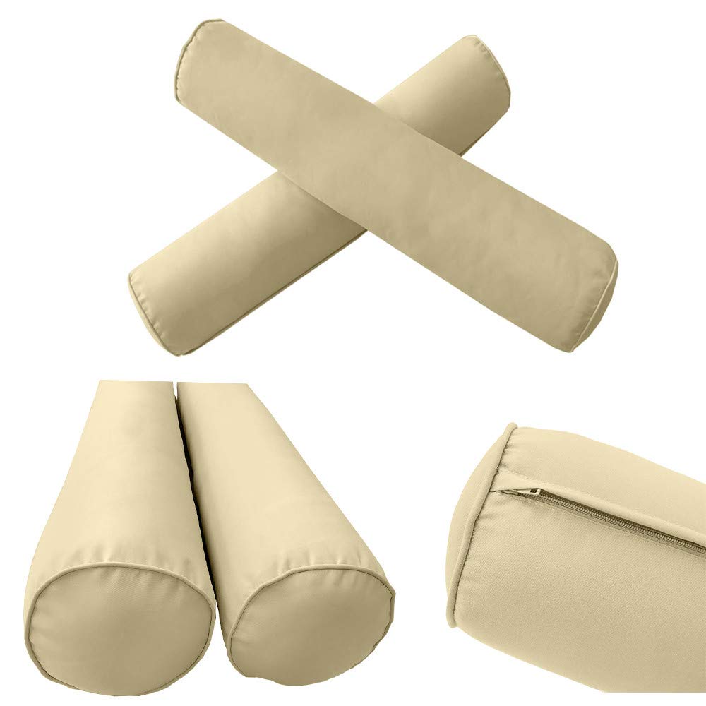Prolinemax Style1 5-Piece Crib Size Outdoor Daybed Set with Mattress, Cushion & Bolster Pillow - Perfect for Patio, Garden, and Poolside Relaxation AD103