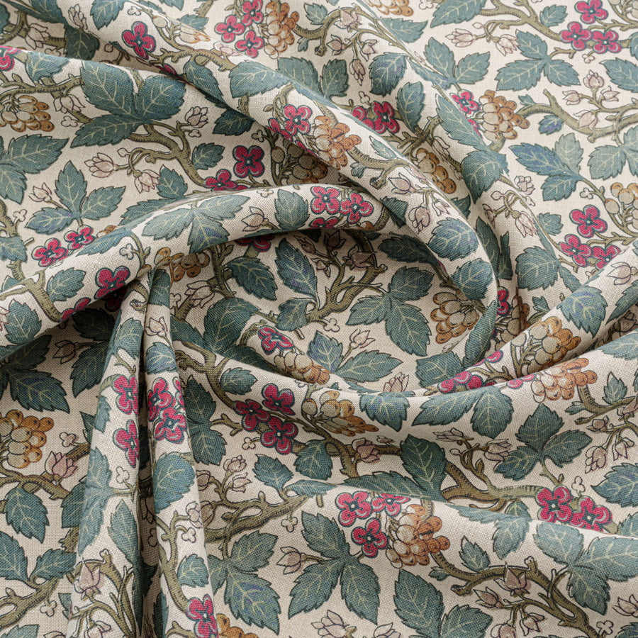 Briar Linen & Currant Red Fabric Swatches - Premium Home Decor Samples for Upholstery, Drapery, and DIY Projects