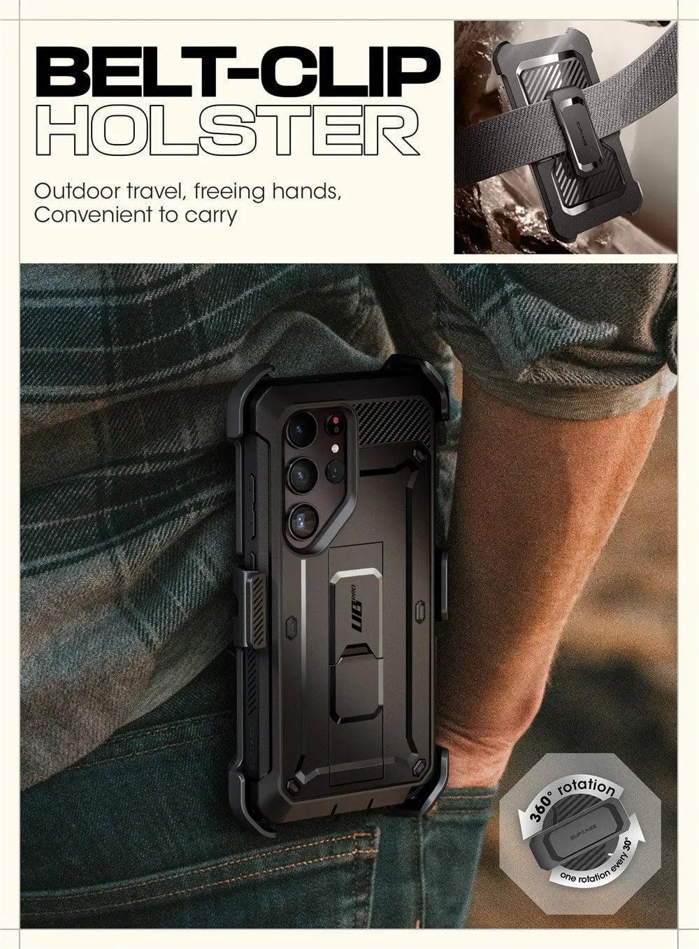 Samsung Galaxy S24 Ultra Case - Supcase UB Pro Full Body Dual Layer Protective Cover with Kickstand | Shockproof & Drop Protection for Everyday Use & Outdoor Activities