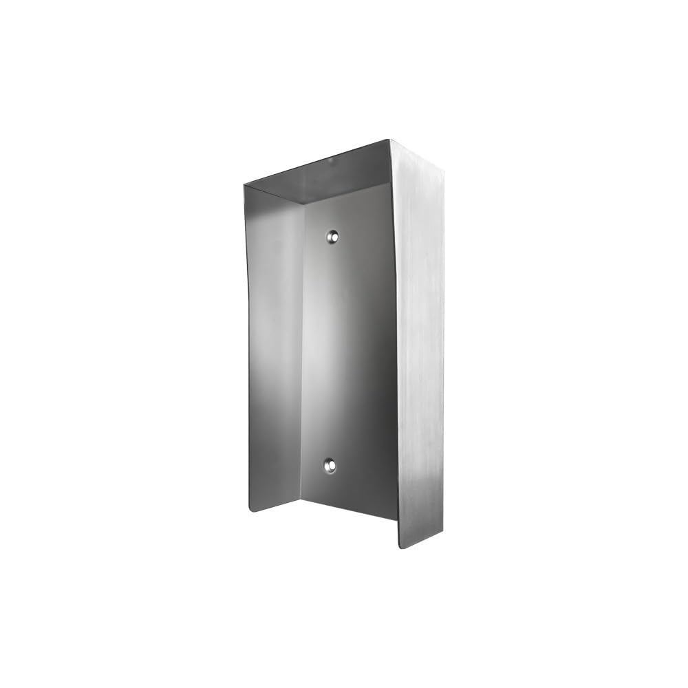 DoorBird D2101KV Video Door Station Protective Hood - Stainless Steel V2A Brushed Surface Mounting Housing Cover for Enhanced Security & Weather Protection | Perfect for Home, Office & Apartment Entryways
