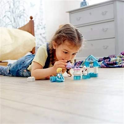 LEGO DUPLO Disney Frozen Building Toy Set with Elsa & Olaf Figures - 17 Piece Tea Party Playset for Kids & Toddlers | Creative Pretend Play, Birthday Gift & Early Learning Activity