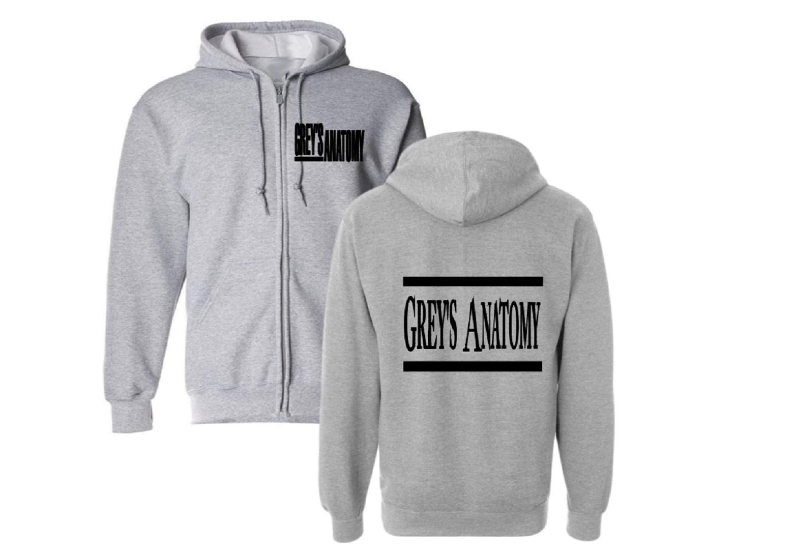 Grey's Anatomy Medical Doctor Zip Up Hoodie Sweatshirt - Comfortable & Stylish Unisex Pullover for Fans, Nurses, and Healthcare Workers | Perfect for Casual Wear, Work, and TV Show Enthusiasts