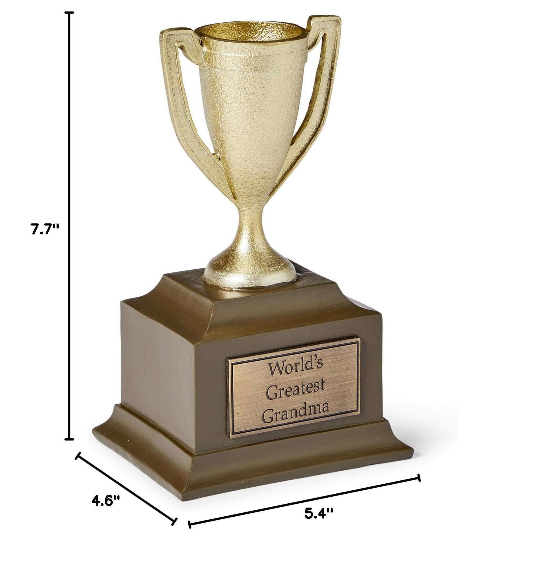 Marvel Ant-Man Worlds Greatest Grandma Trophy - 6-Inch Resin Movie Prop Replica - Avengers Collector Figure Toy Award - Home, Office & Desk Decor - Perfect Gift for Ant-Man & Wasp Fans - Great for Movie Nights, Superhero Parties & Marvel Collections