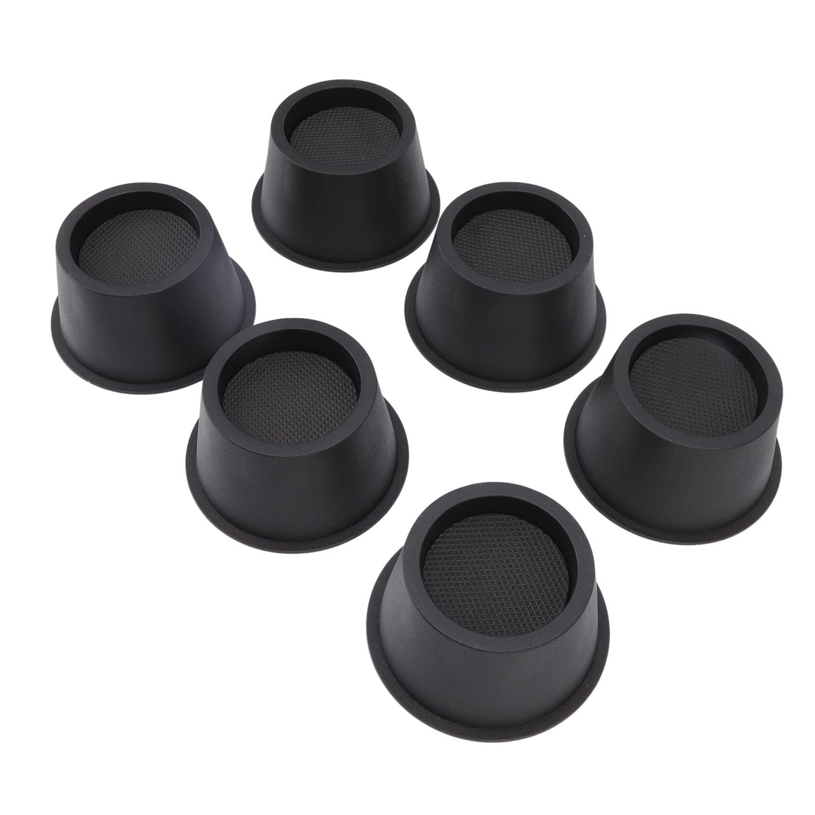 Jeanoko 2.8 Inch Black Furniture Risers - Heavy Duty Couch & Table Lifters for Bed, Sofa & Home Decor - Perfect for Leveling, Elevating & Protecting Furniture