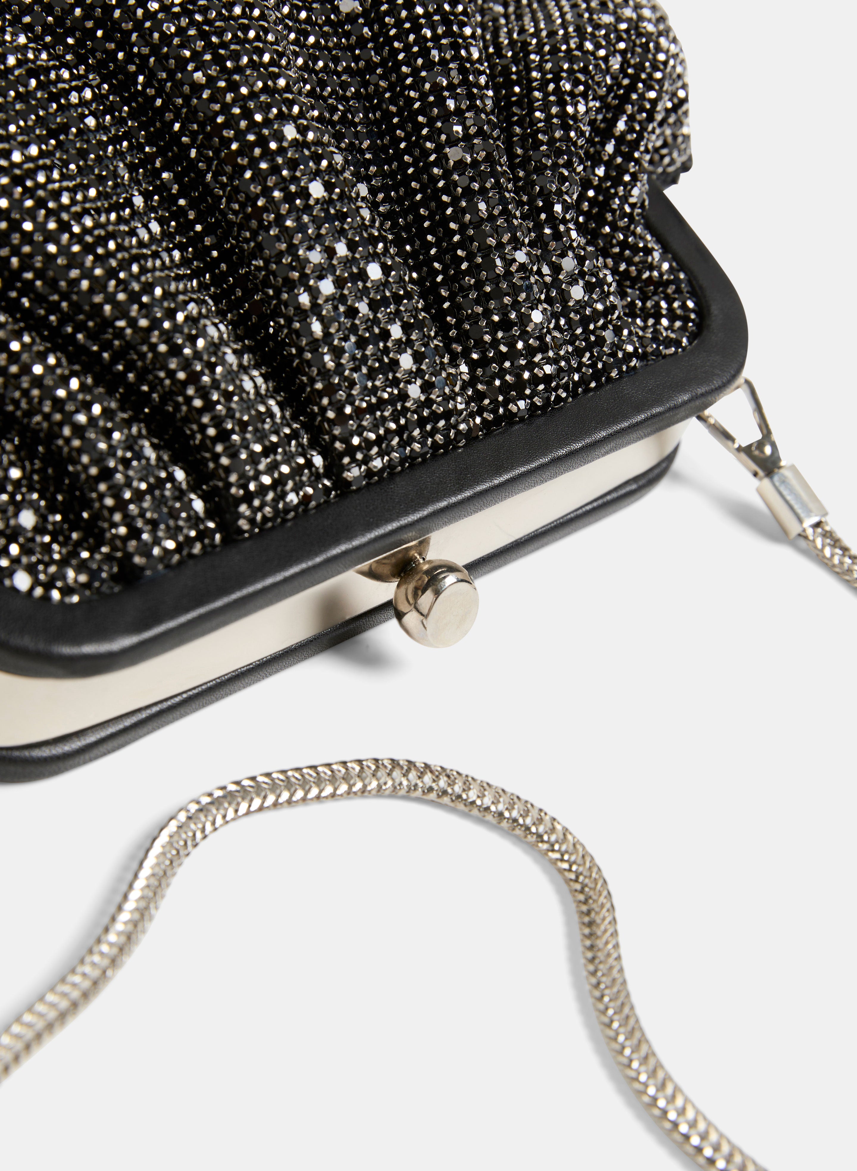 Elegant Crystal Embellished Evening Clutch Purse for Women - Perfect for Weddings, Parties & Special Occasions