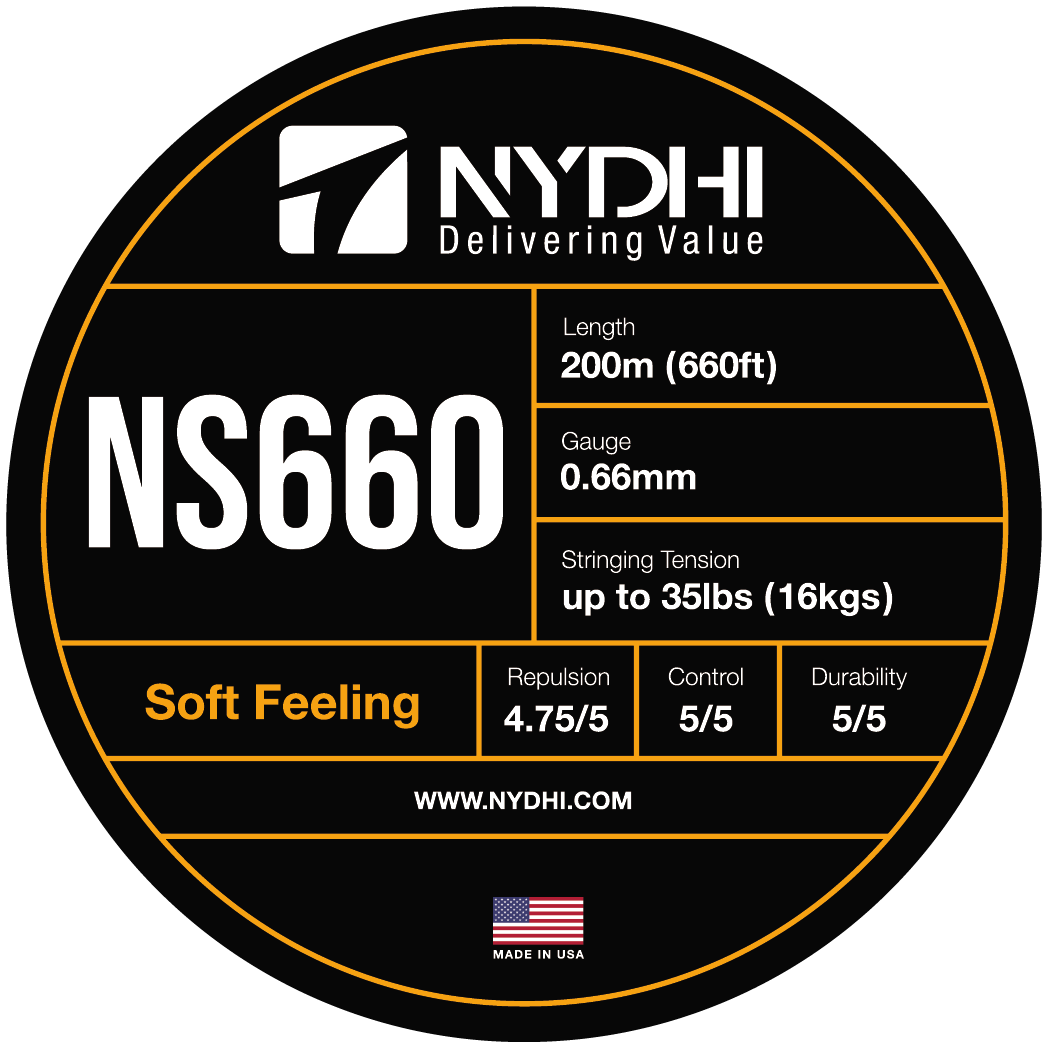 Nydhi NS660 Control Badminton String Reel - 200m High Performance String for Badminton Rackets | Perfect for Professional Players & Tournament Use