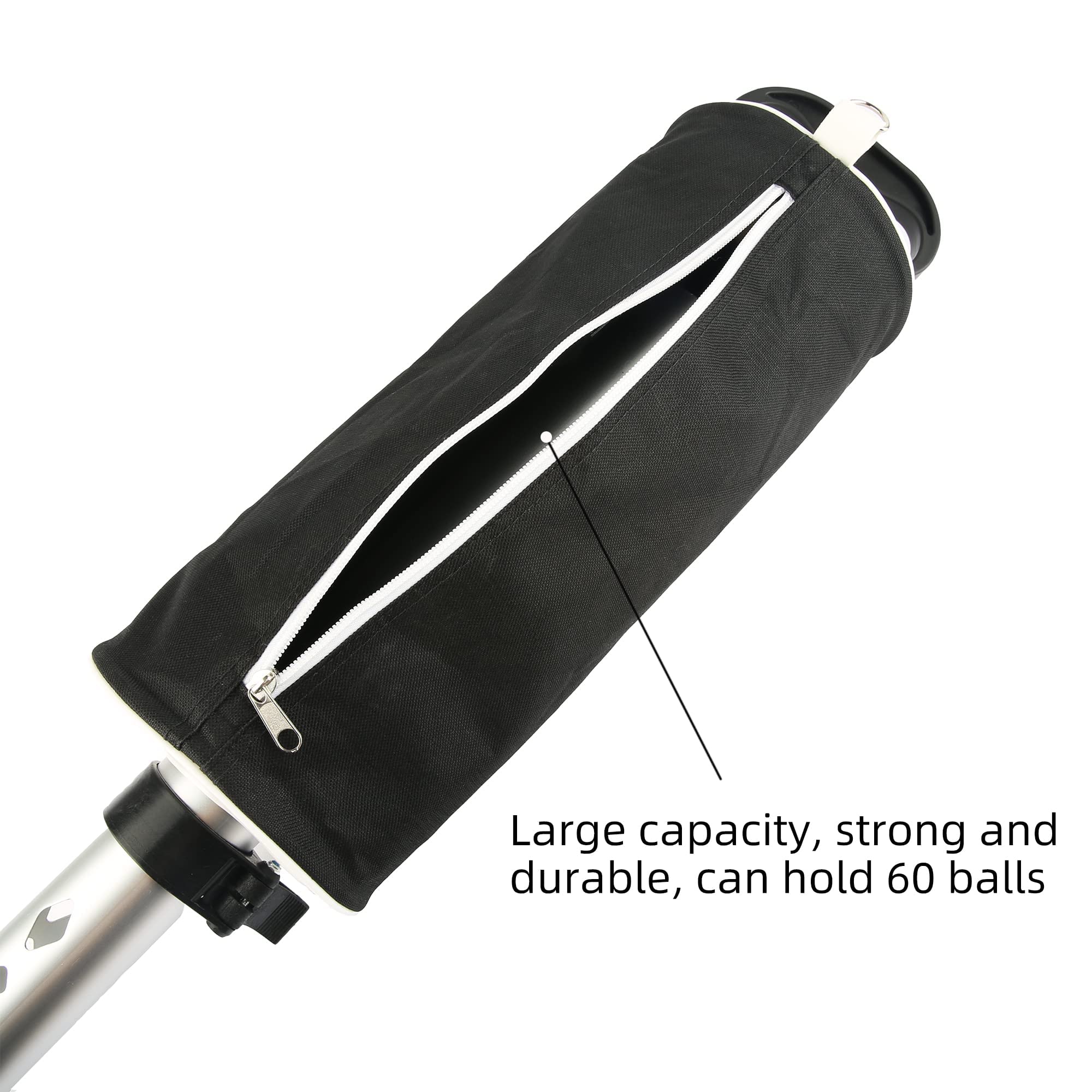 Premium Golf Ball Retriever - Telescopic Aluminum Pickup Tool with Storage Bag | Portable Golf Accessory for Driving Range, Course & Practice Sessions