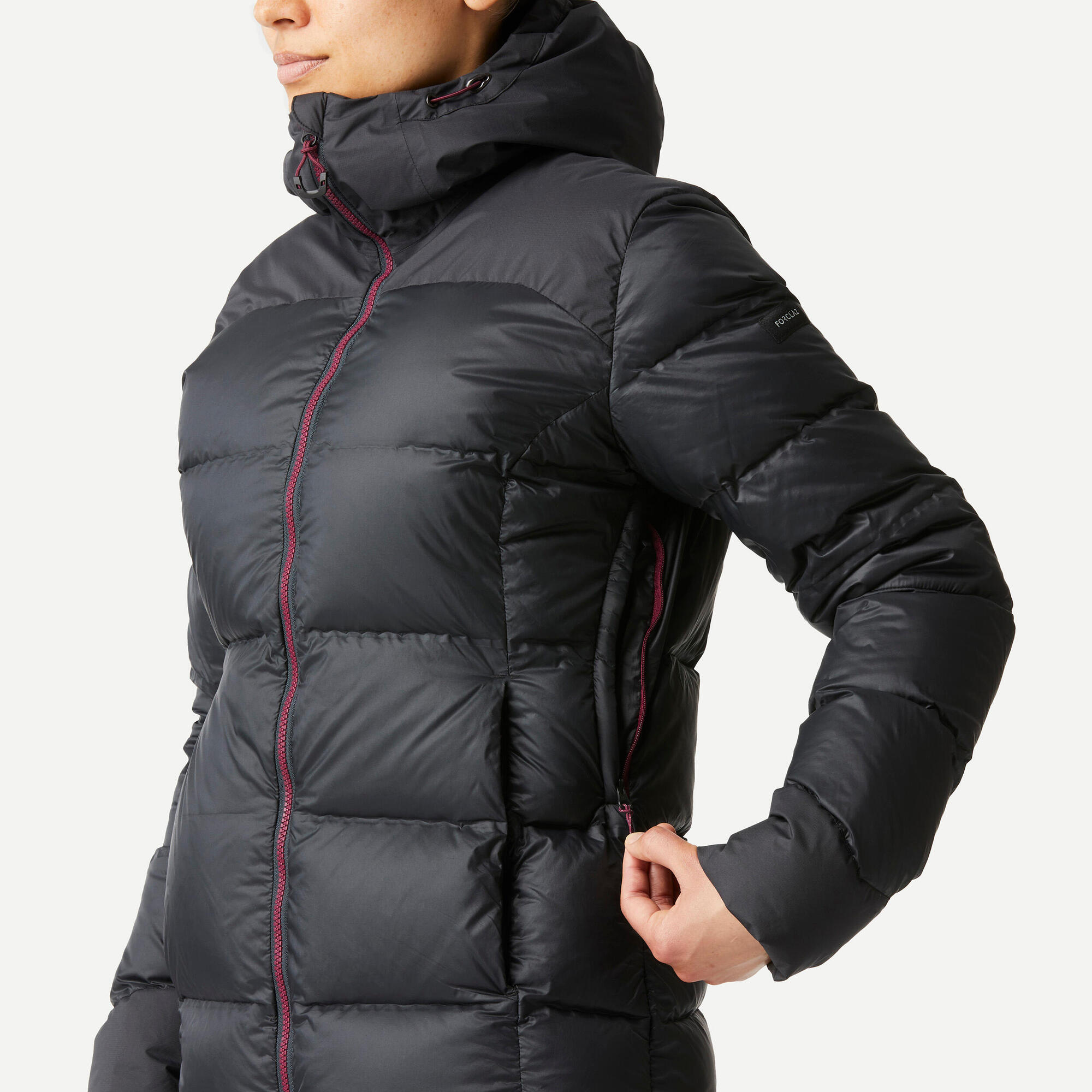 Forclaz Women's MT900 Hooded Down Puffer Jacket - Lightweight Winter Coat, Waterproof & Windproof, Warm Insulated Parka for Hiking, Skiing & Outdoor Activities