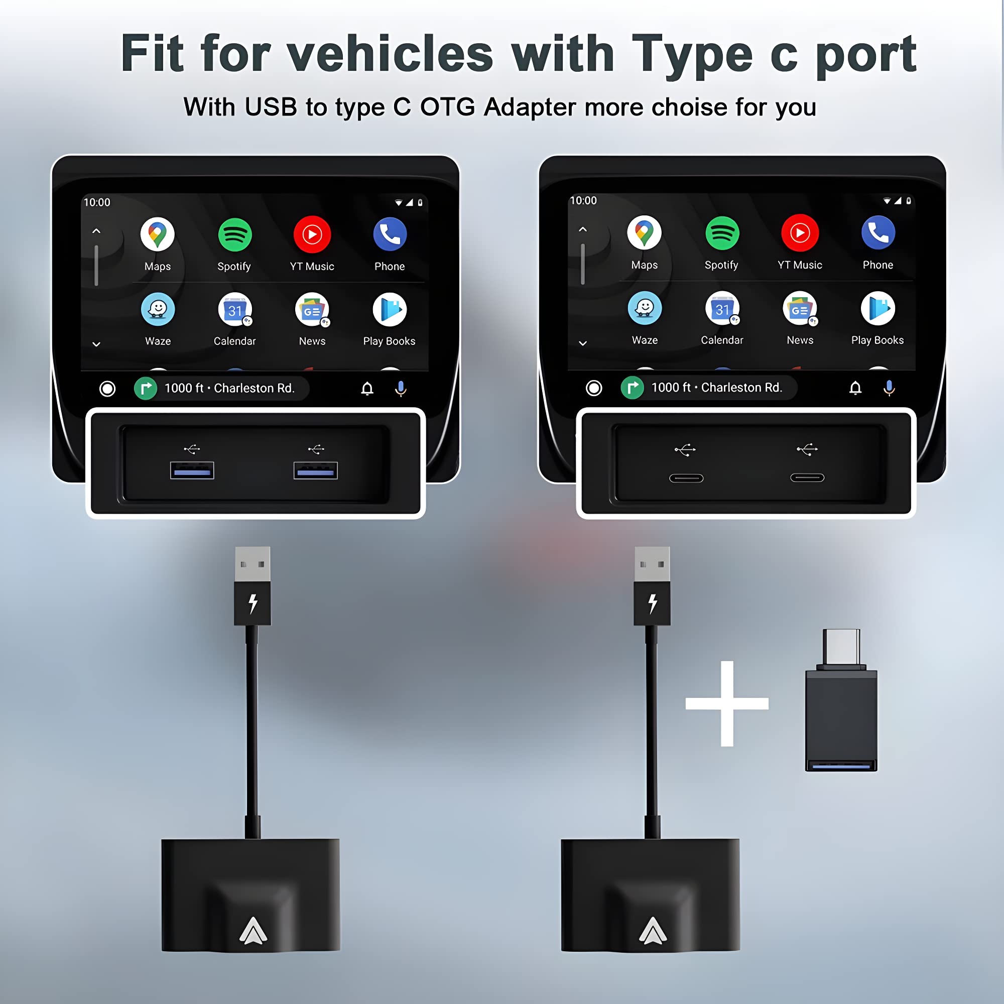 Ramay Wireless Android Auto Adapter - Plug & Play OEM Factory Wired Android Auto Car Dongle for Android Phones | Converts Wired to Wireless | Easy Setup | Perfect for Commuting, Road Trips & Hands-Free Driving