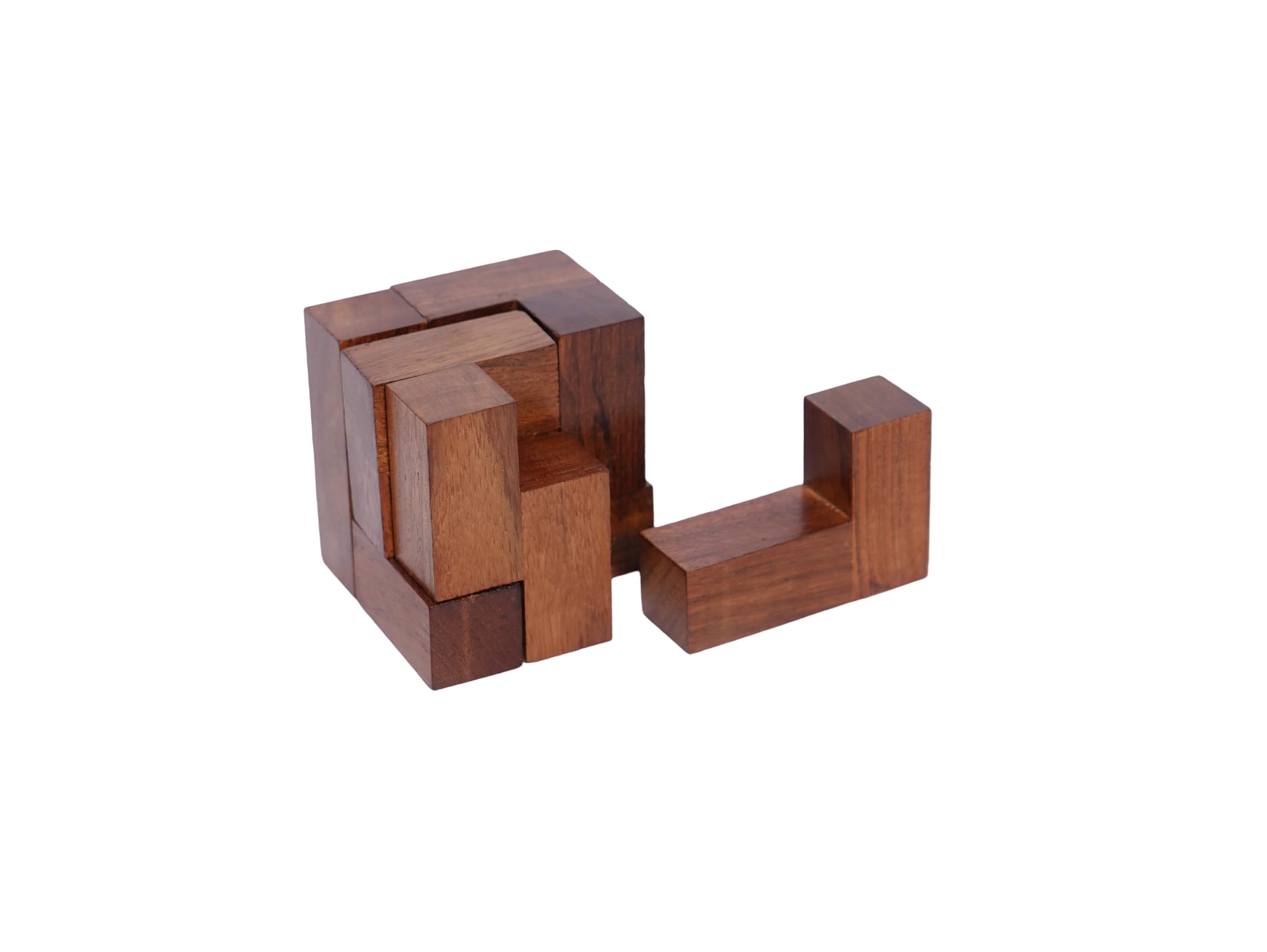 Mother Touch Toys - Handmade Wooden Square Blocks for Kids | Non-Toxic Eco-Friendly Puzzle | Sustainable Wooden Building Blocks | Perfect for Early Learning, Montessori Play & STEM Education