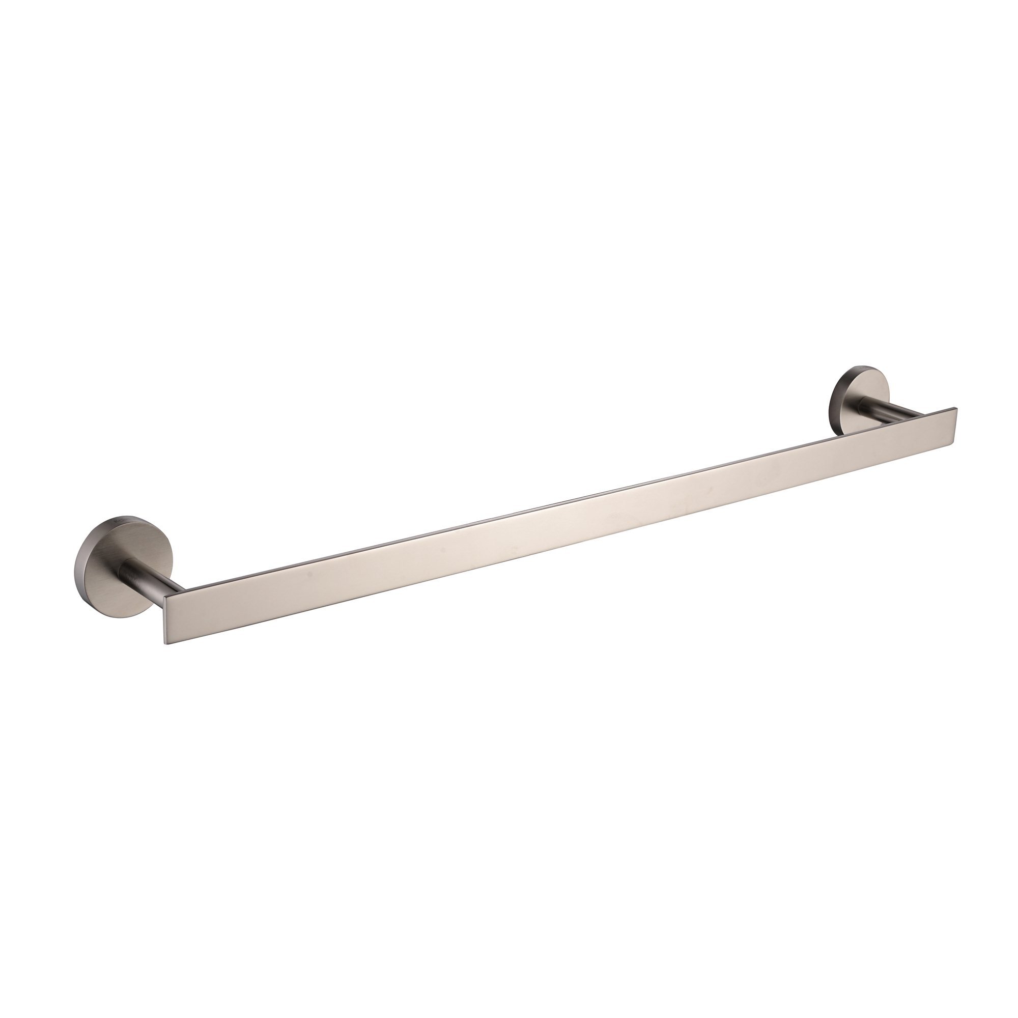 Kraus Imperium 24-Inch Brushed Nickel Towel Bar - Premium Bathroom Accessories for Modern Homes, Perfect for Showers, Baths, and Powder Rooms