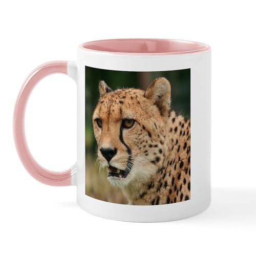 White/Pink Inside - Cheetah Mug