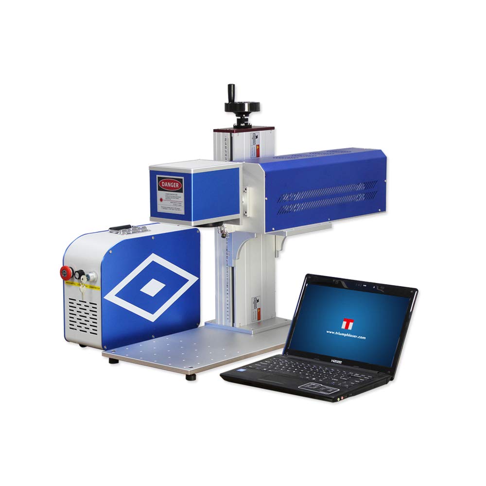 30W Portable CO2 Laser Engraver & Marker - Desktop Laser Engraving Machine for Metal & Non-Metal (Wood, Leather, Plastic) - Perfect for DIY Crafts, Jewelry Making & Industrial Marking