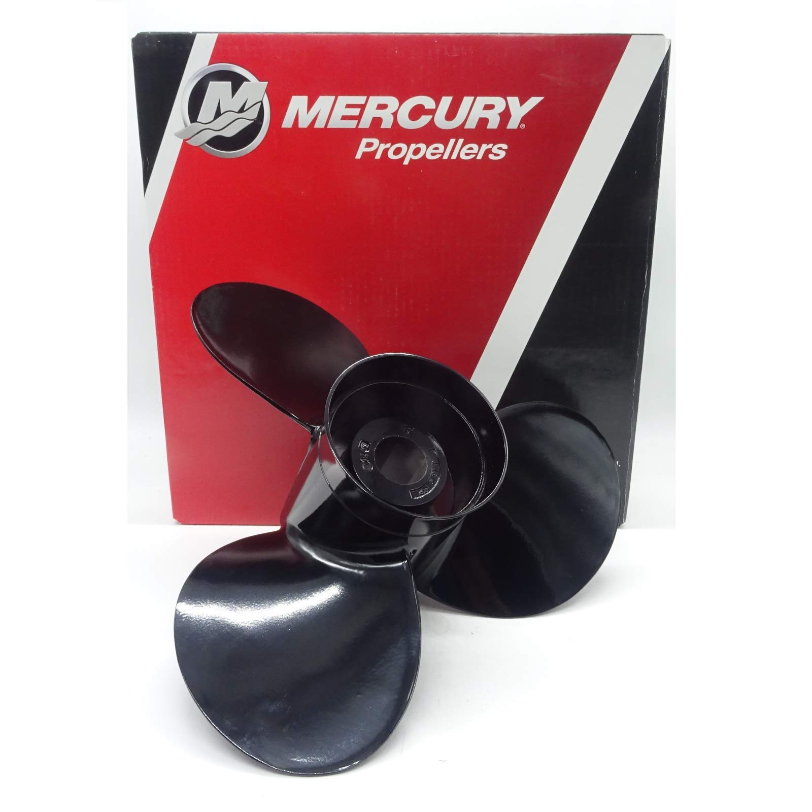 Mercury Marine Black Max 3-Blade Aluminum Boat Propeller 16x13 Pitch - High Performance Outboard Motor Prop for Fishing, Skiing & Watersports