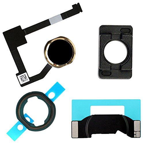 Original Black & Gold Home Button Flex Cable Holder Camera Bracket for iPad Air 2 & iPad 6 - Replacement Part for DIY Repair | Perfect for Home, Office & Tech Repair Shops