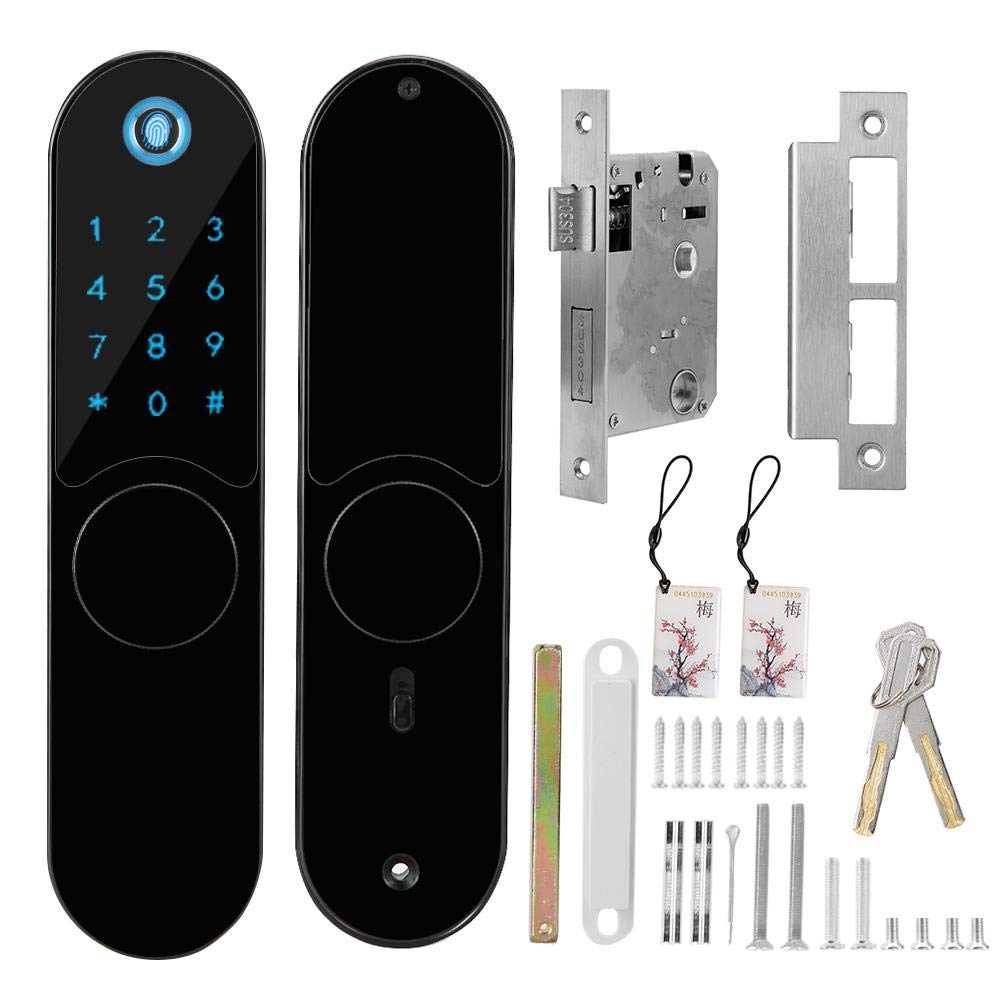 Ciglow Smart Fingerprint Door Lock - Keyless Entry with Bluetooth App, Electronic Keypad & Card Reader - Secure & Convenient for Homes, Apartments & Offices