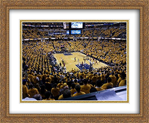 Bankers Life Fieldhouse Stadium Series 34x28 Gold Ornate Framed Art Print - 2x Matted Large Wall Decor for Sports Fans & Home Office