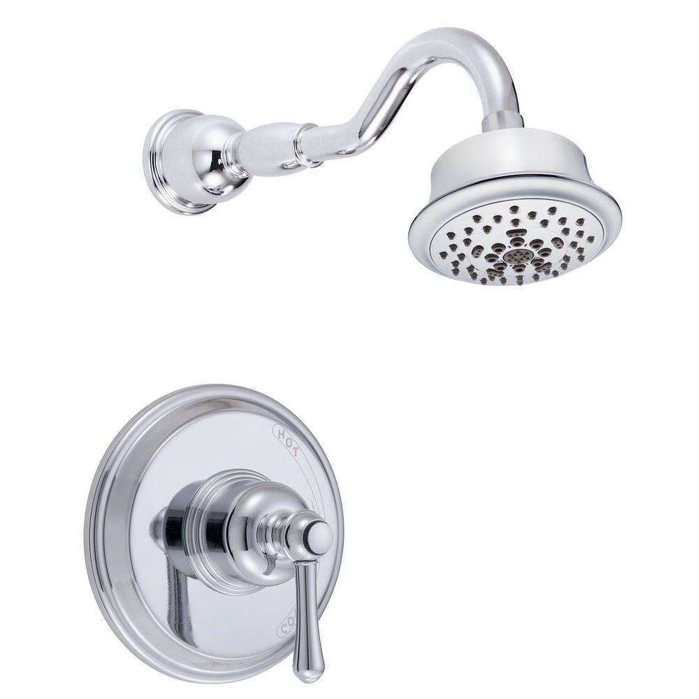Danze Opulence 1-Handle Pressure Balance Shower Faucet Trim Kit in Chrome - Modern Bathroom Fixture for Spa-Like Shower Experience (Valve Not Included) Model 635276