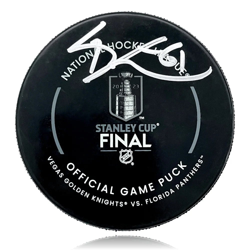 Mark Stone Signed Stanley Cup Vegas Golden Knights Official Hockey Puck with Display Case & COA - Collectible Memorabilia for NHL Fans & Sports Enthusiasts