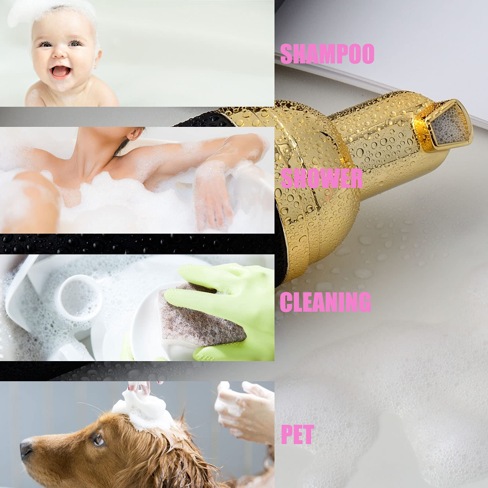 2 Oz Foam Pump Bottles (12PCS) - BPA Free Refillable Travel Soap Dispenser for Hand Soap, Body Wash & Eyelash Shampoo | Mini Pocket Size with Black & Gold Pump & Clear Cap | Perfect for Travel, Gym, Home & Salon Use