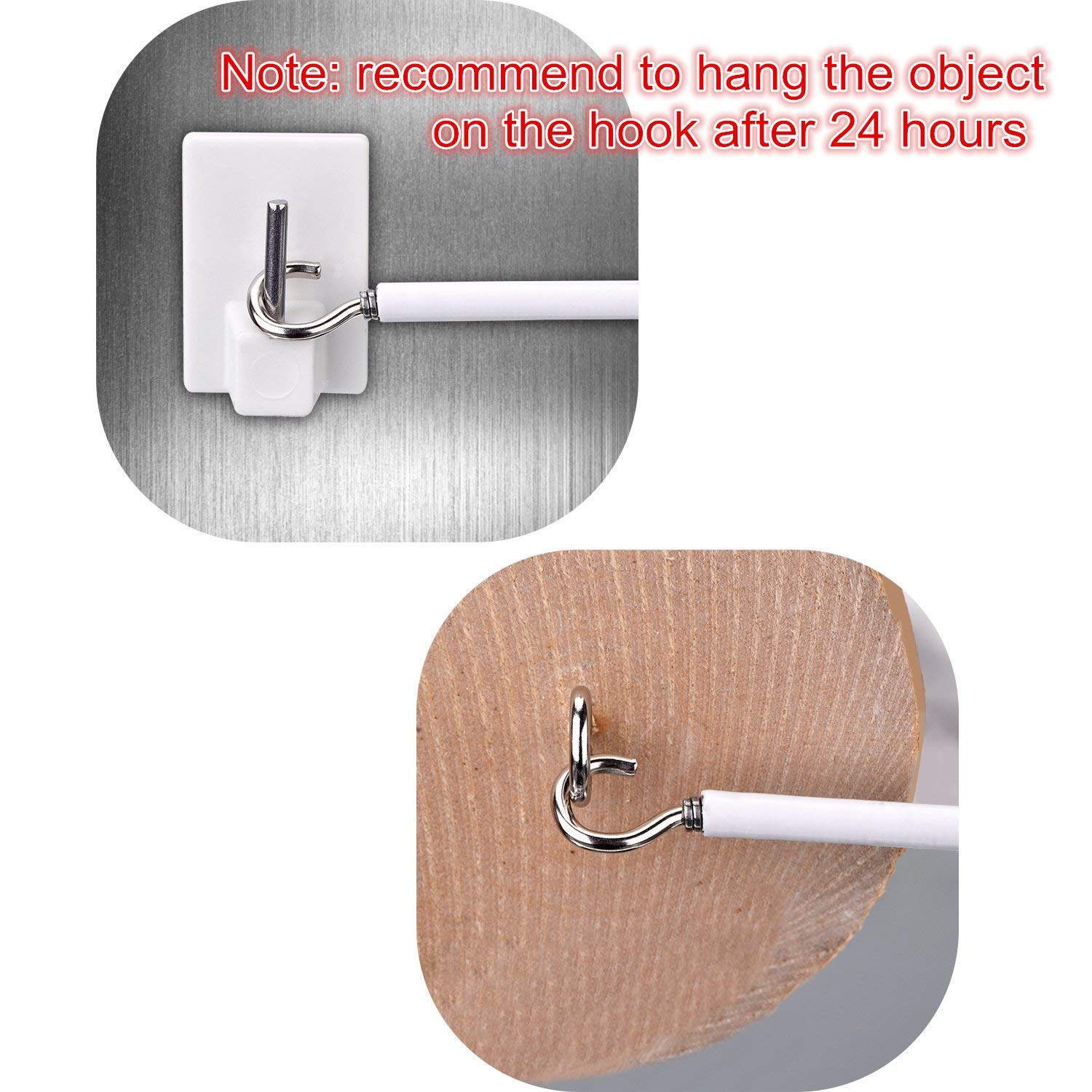 Shappy Self-Adhesive Curtain Wire with Hooks - 6 Meters (8 Pairs) for Sheer & Net Curtains - Easy Window Decoration for Living Room & Bedroom