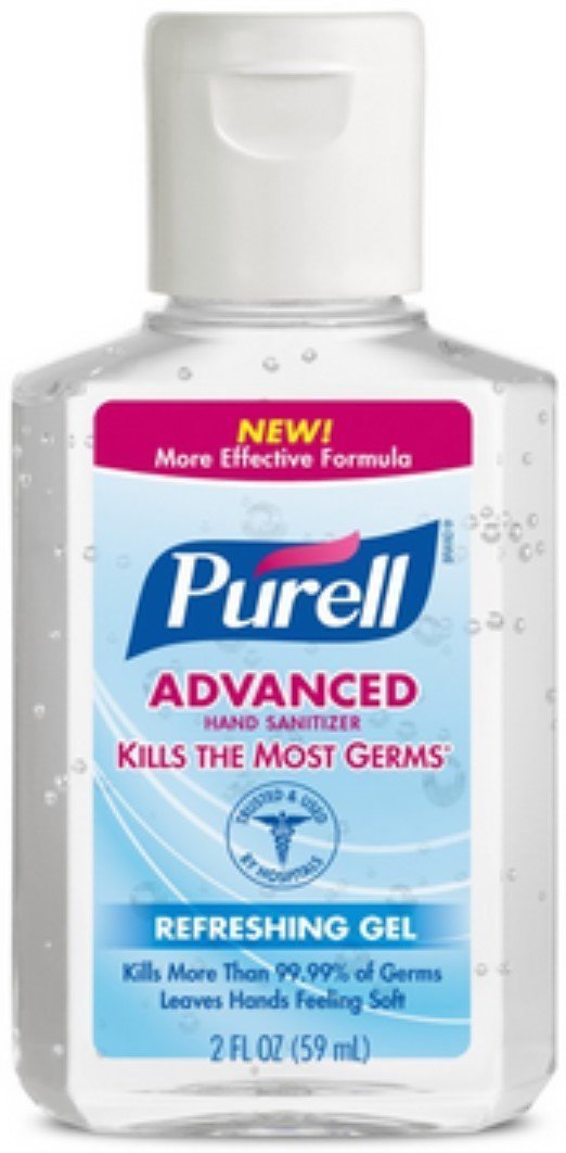 Purell Advanced Hand Sanitizer 2 oz Travel Size (Pack of 11) - 99.99% Germ Kill, Moisturizing Formula - Perfect for Home, Office, School & On-The-Go Hygiene