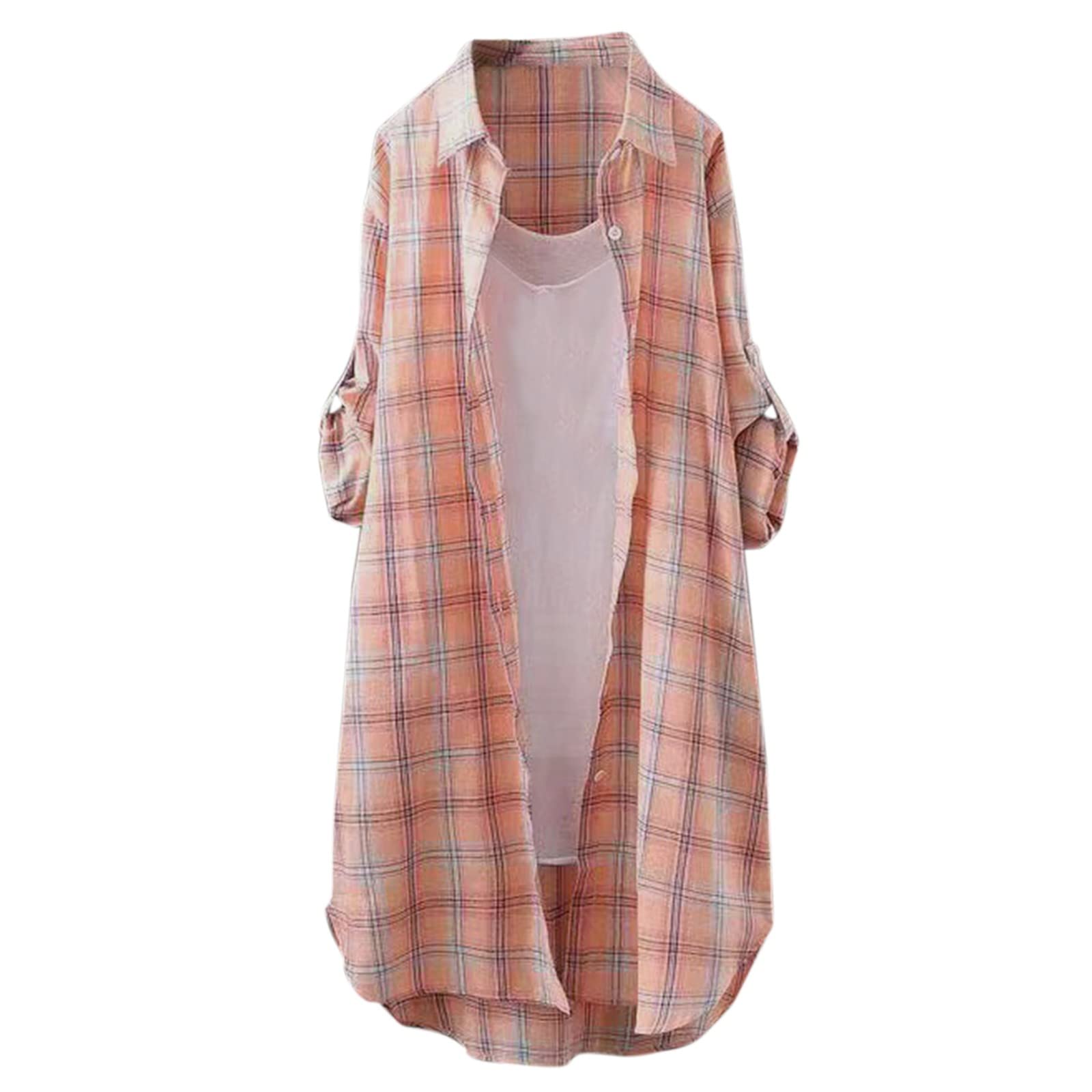 Women's Summer Tops - Casual Long Sleeve Blouse & Striped Cardigan Loose Thin Jacket for Women | Perfect for Office Wear, Beach Cover-Up and Everyday Fashion Outfits