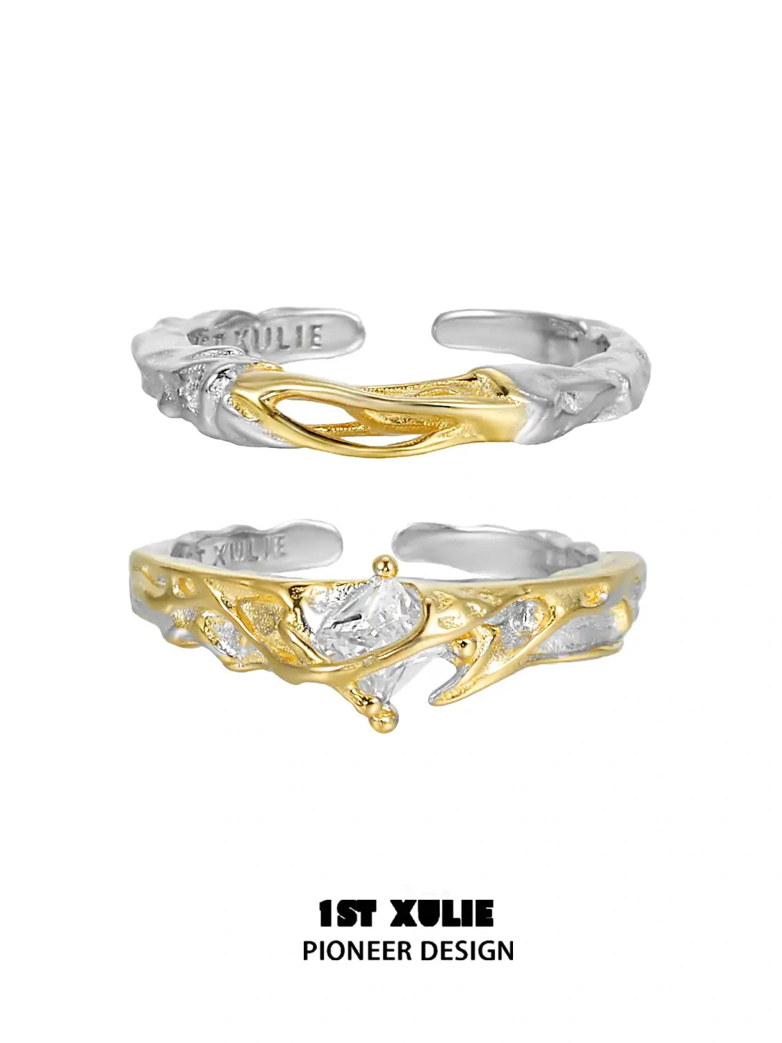 Lucifer 925 Sterling Silver Gravitational Entanglement Open End Ring for Men & Women - Perfect for Gothic Fashion, Witchy Aesthetics, and Alternative Jewelry Lovers