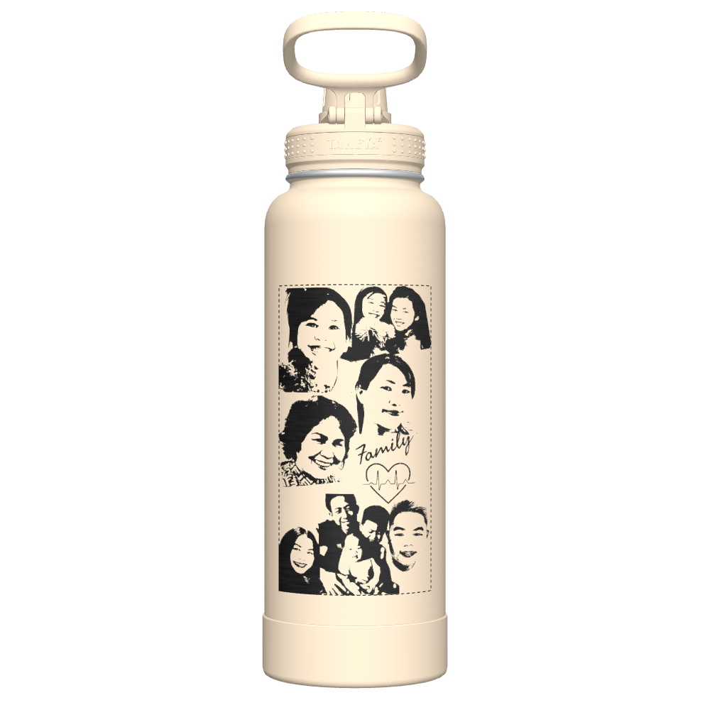 40oz Customized Spout Lid Bottle for Oatmilk - Perfect for Smoothies, Coffee, and On-the-Go Hydration