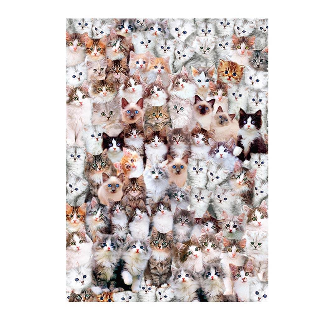 1000-Piece Impossible Cat Jigsaw Puzzle for Adults - Challenging & Fun Brain Teaser for Relaxation, Stress Relief & Family Game Night