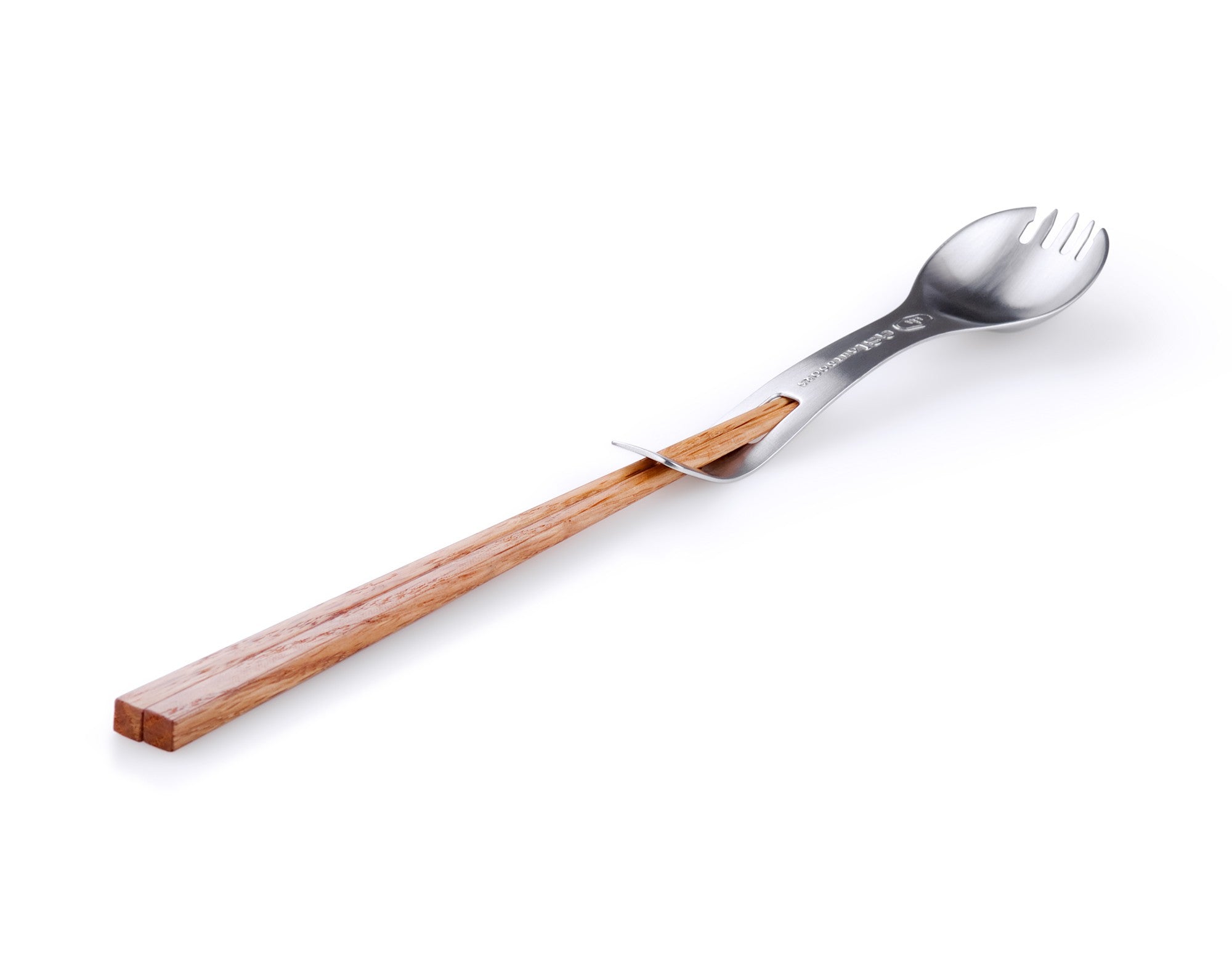 Premium Stainless Steel Spork with Chopsticks - Lightweight Camping, Hiking & Travel Utensil Set for Outdoor Adventures & On-the-Go Meals