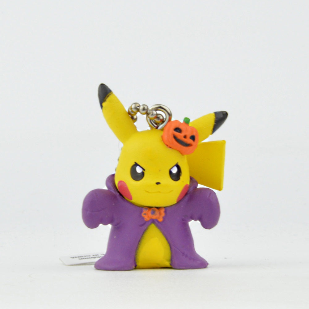 Pokemon Pikachu Halloween Keychain - Cute Mascot Figure for Cosplay, Party Favors & Bag Decor | Perfect for Halloween Costumes, Anime Collectors & Gift Giving