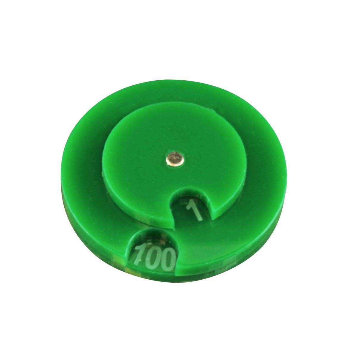 LITKO Circle Combat Dials - Wound & Health Tracker for Tabletop RPG Games | Life Counter for Magic: The Gathering, Collectible & Living Card Games | 0-100 Number Dial (Green) - Perfect for Dungeons & Dragons, MTG, and Board Game Sessions