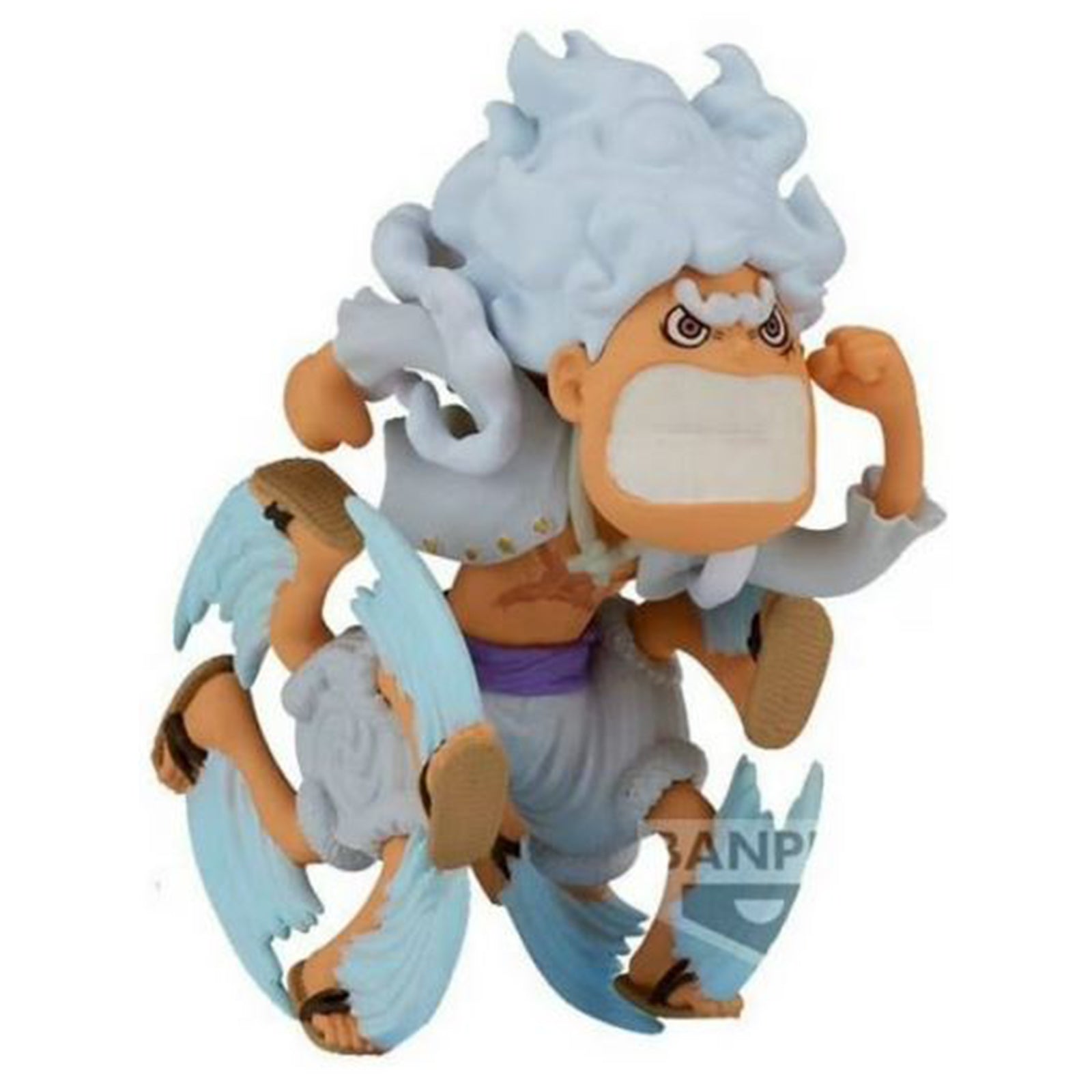 Bandai One Piece WCF Monkey D Luffy Gear 5 Special Metallic Color Action Figure - Anime Collectible for Display & Gift Giving