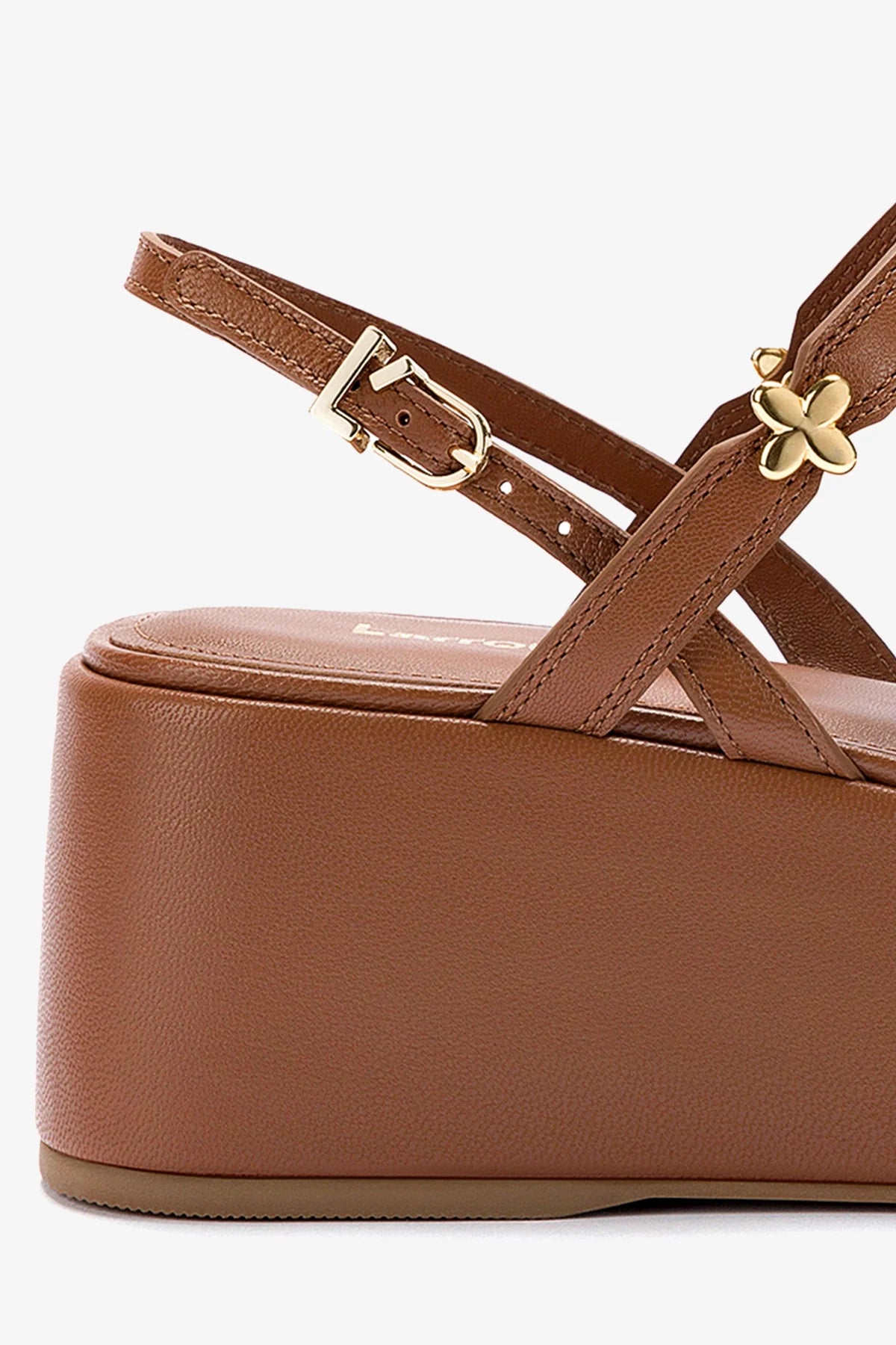 Comfortable Harmony Platform Sandals in Caramel Leather - Perfect for Summer Outfits, Beach Vacations & Casual Wear