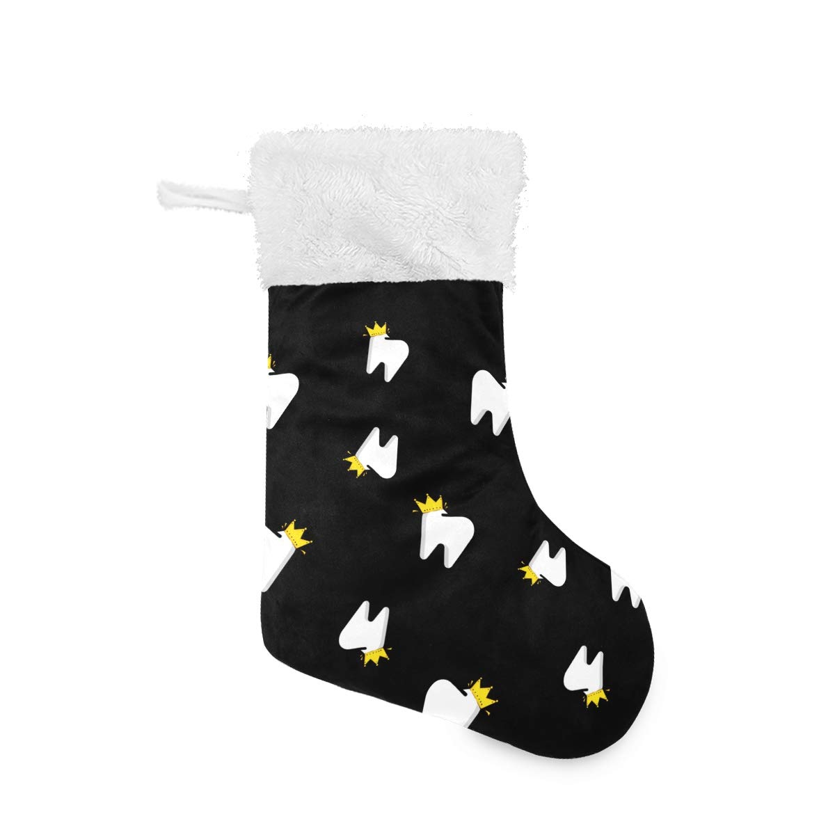 Queen Dental Hygienist Crown Stockings - Xmas Fireplace Decor for Holiday Parties (2-Pack)
