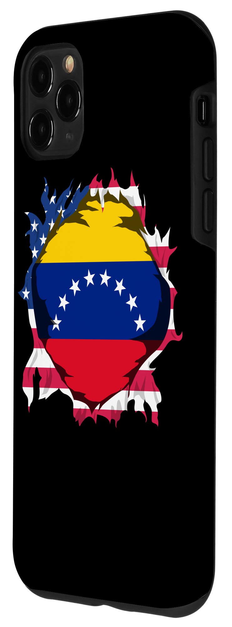 iPhone 11 Pro Max Case with Venezuela & American Flag Design - Durable Protective Cover for iPhone 11 Pro Max - Perfect for Travel, Patriotic Events & Everyday Use