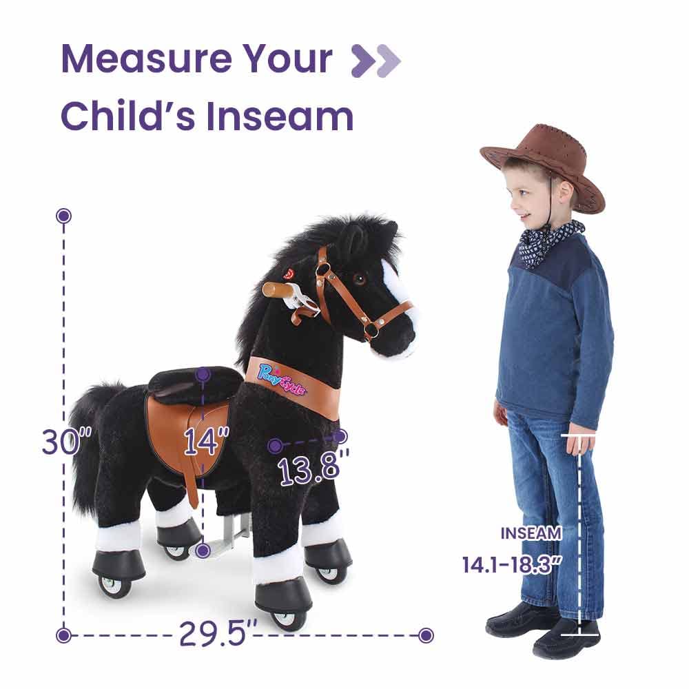 Ponycycle Classic Model U Ride-On Toy Horse for Kids Ages 3-5 | 30