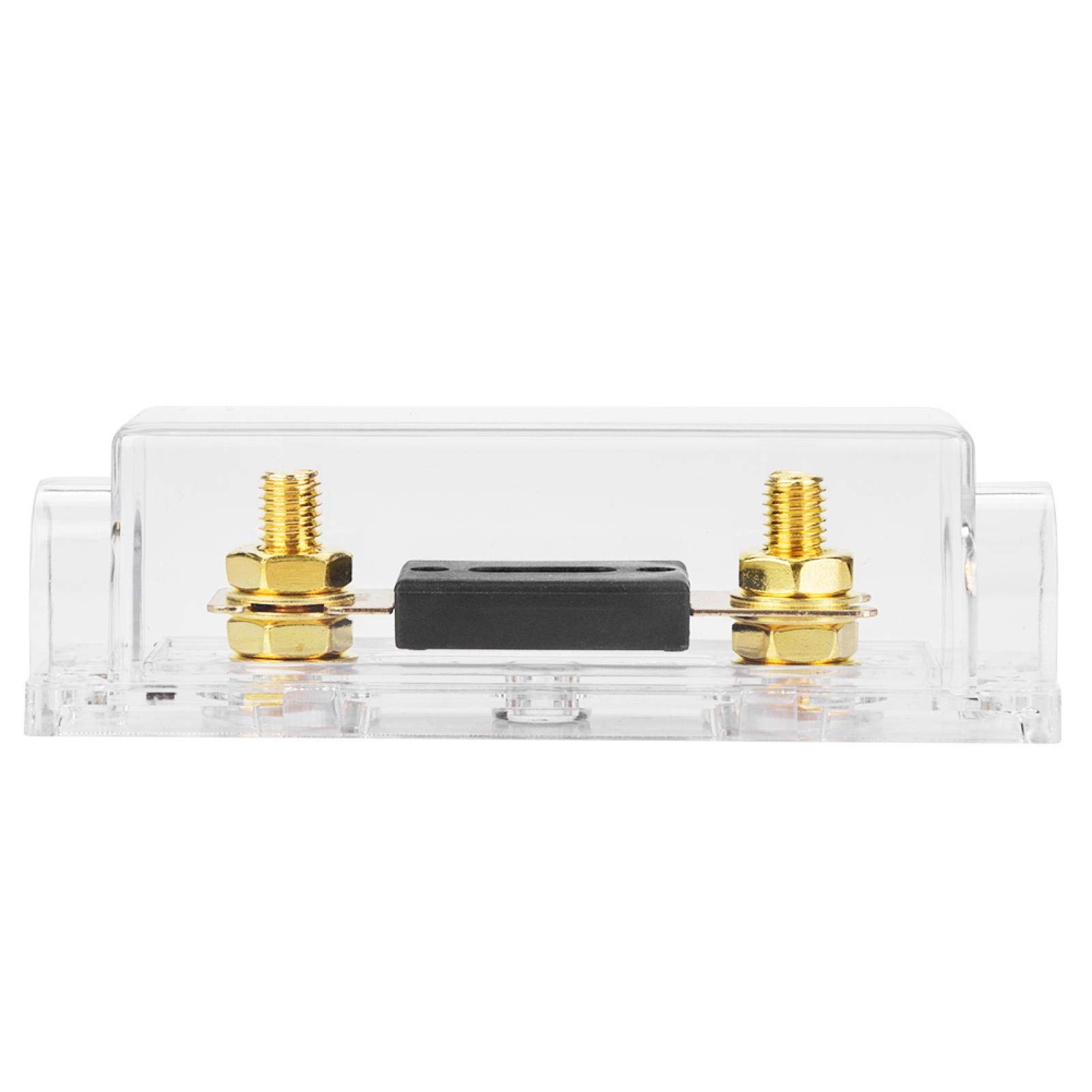 1 in 1 Transparent Fuse Box with Cover - 100A Car Audio Fuse Holder for Vehicle Electrical System Protection - Perfect for Car Stereo, Amplifier & Audio System Installations