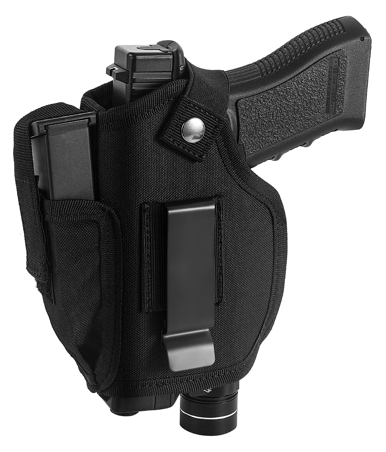 Best Gun Holster with Laser & Light - IWB/OWB Concealed Carry Pistol Holster with Mag Pouch - Fits 9mm, .380, .45ACP - Compatible with Glock, S&W, Sig Sauer - for Men & Women (Left/Right Hand) - Perfect for Range Training, Tactical Use & Everyday Carry