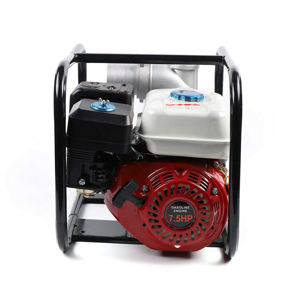 **210CC 4-Stroke 7.5HP Gasoline Water Pump - 3 Inch High Pressure Petrol Pump for Irrigation, Pool, Landscaping & Gardening | Portable Water Transfer for Farms, Construction & Emergency Use**